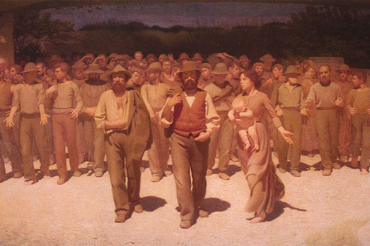 Il Quarto Stato, (Le quatrième) 1901, Giuseppe Pellizza da Volpedo