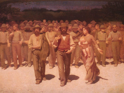 Il Quarto Stato, (Le quatrième) 1901, Giuseppe Pellizza da Volpedo