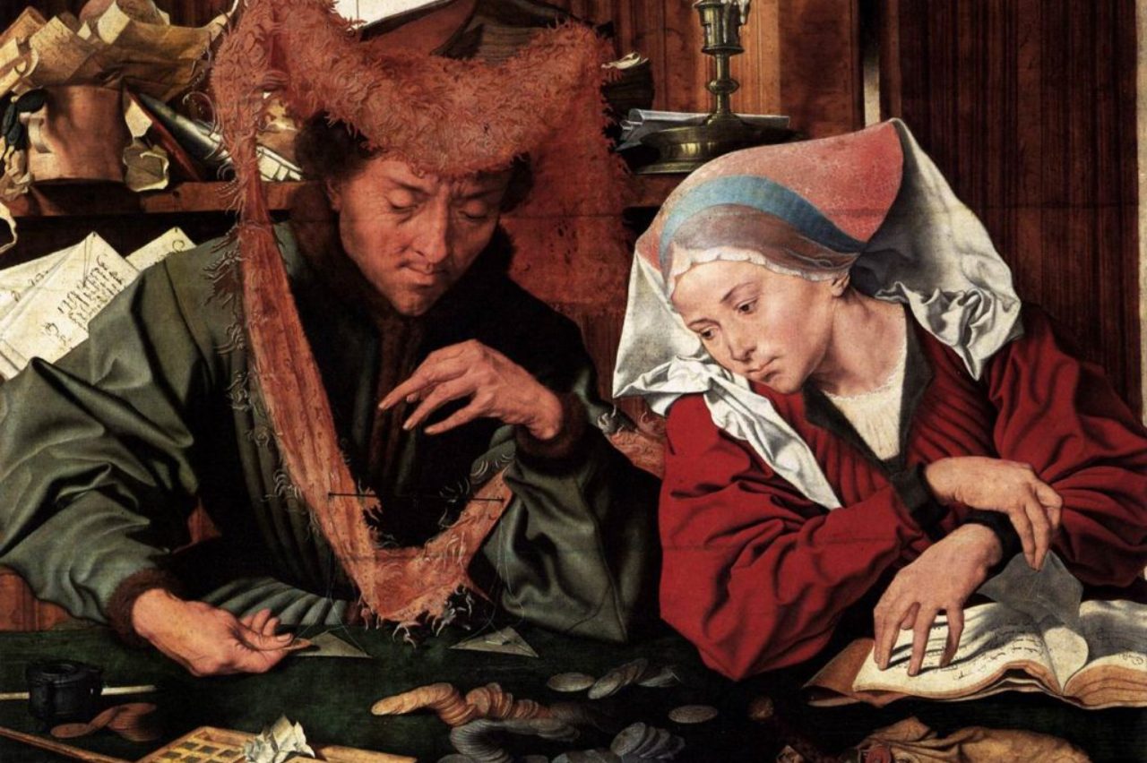 Le changeur de monnaieet et sa femme 1539,